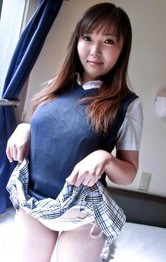 School Milf Porn - Haruka Ohsawa Asian in uniform shows her big nude bazoom bas